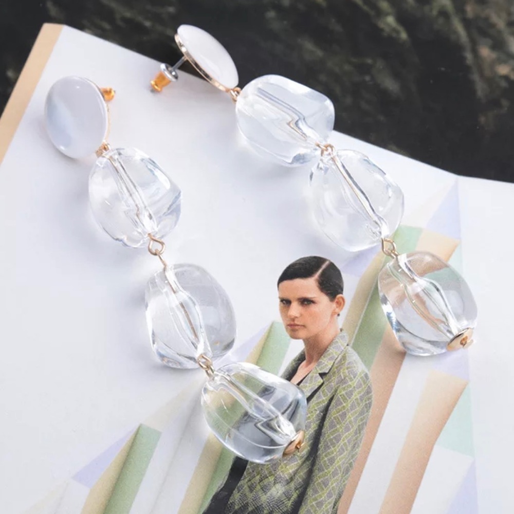 Acrylic Modern Designer Trendy Statement Earrings